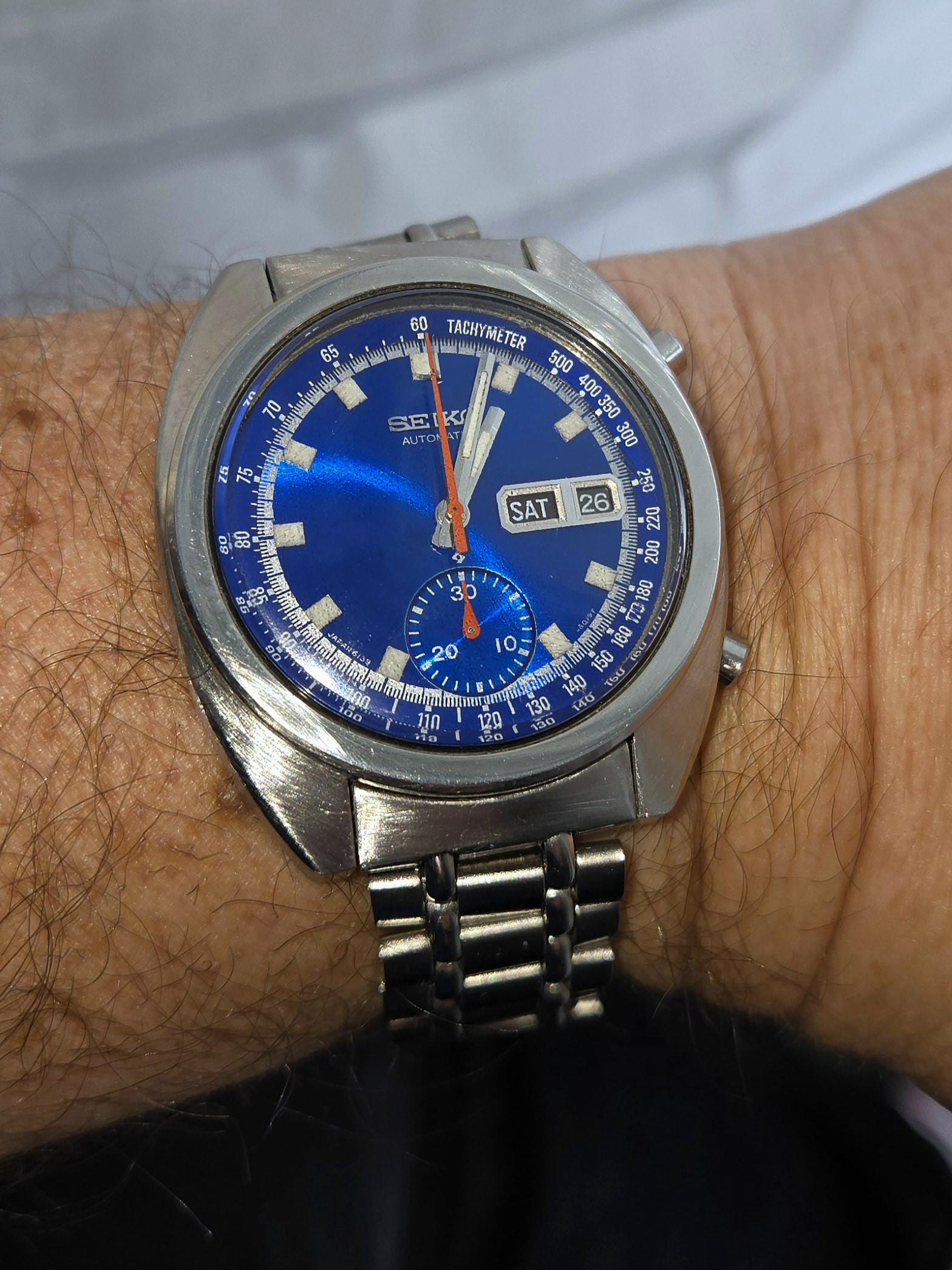 Rare Estate Find Vintage 1970s Seiko Automatic Chronograph Men's