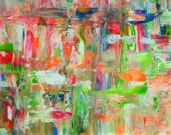 Jim Richards Kunst signiert originaler moderner zeitgenössischer Künstler Stil Pop Art lebendige abstrakte neon Straßenkunst Graffiti-Malerei