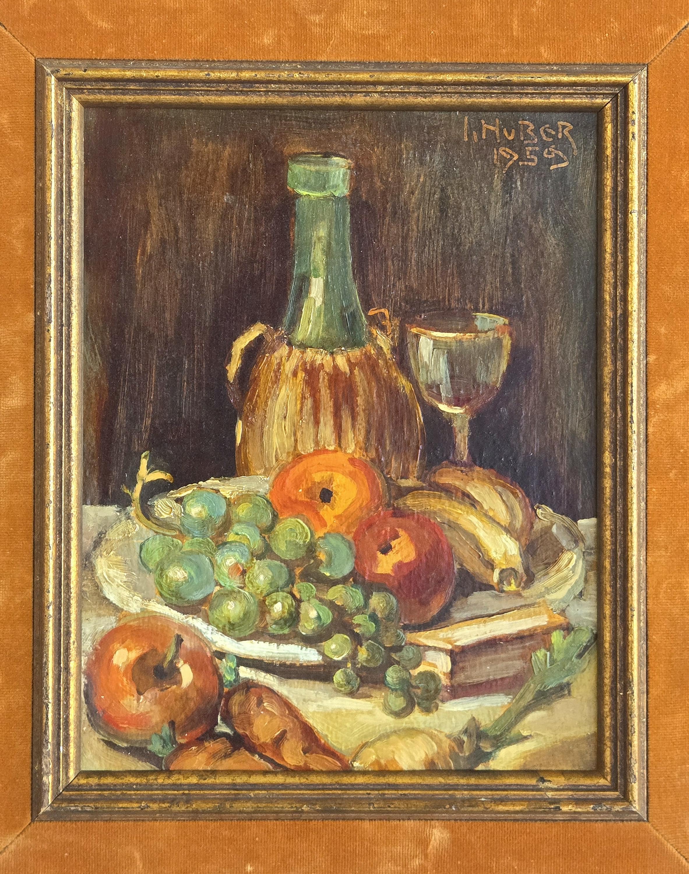 Rare Estate 1950s Mid Century MCM Still Life Impressionist Style