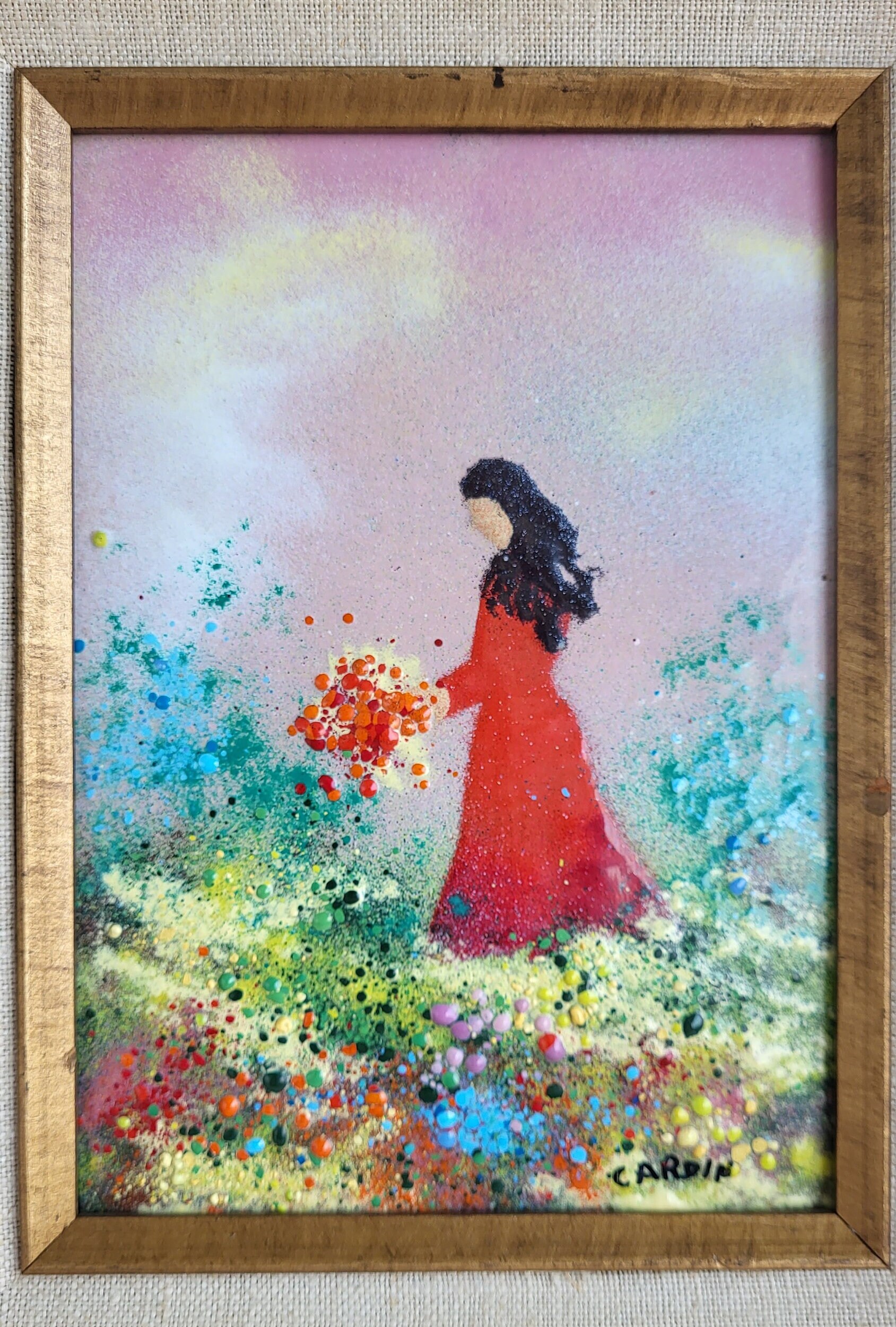 Amazing Piece With Original Gallery Label 1970s Vintage Louis