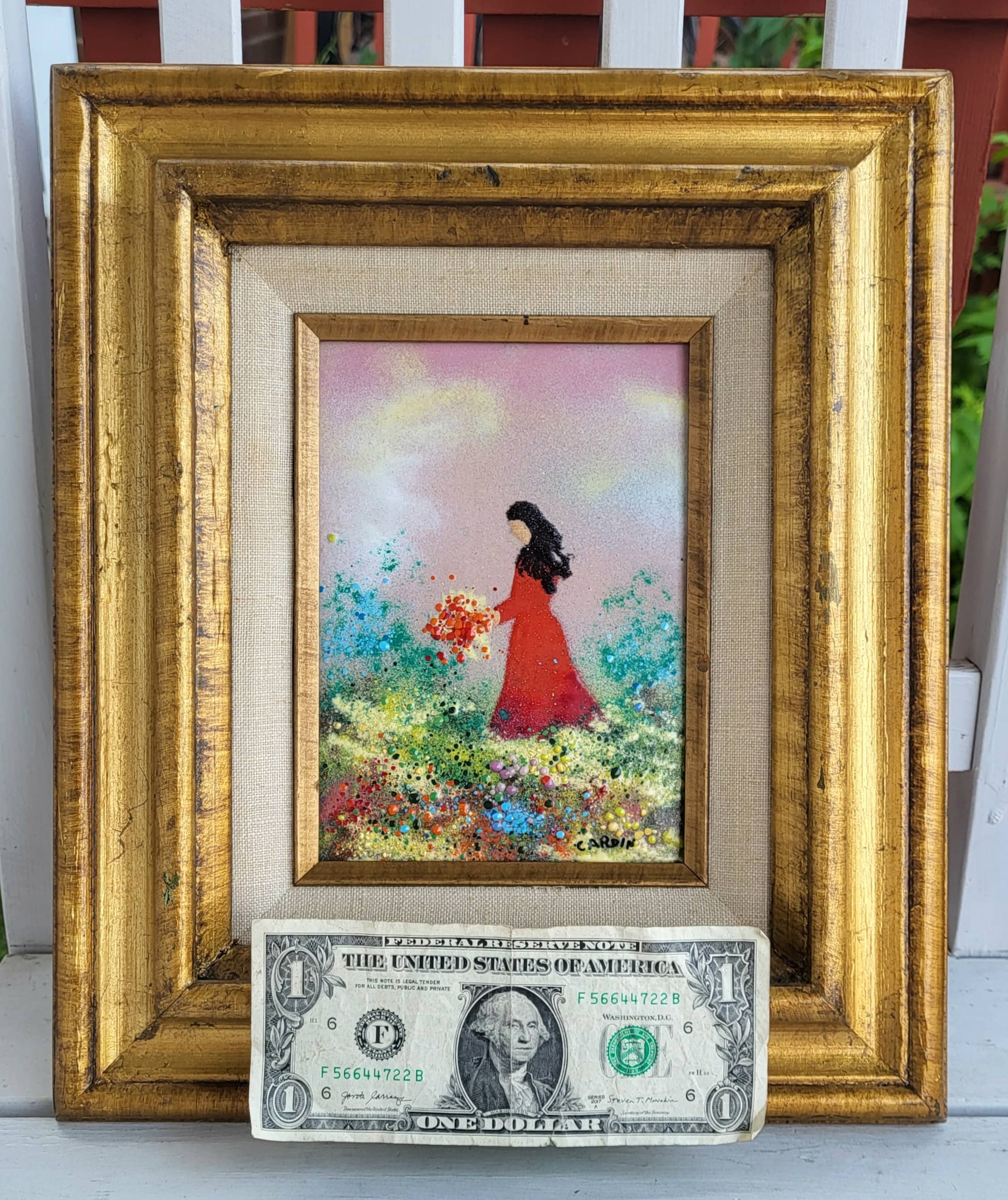 Amazing Piece With Original Gallery Label 1970s Vintage Louis