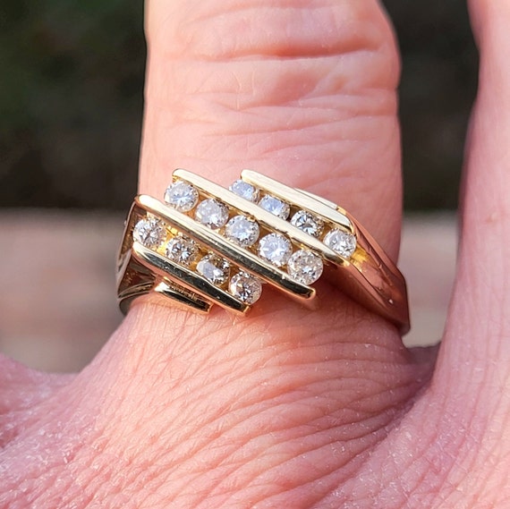 Killer Amazing Estate Find Vintage 1980s Geometric Style 14K