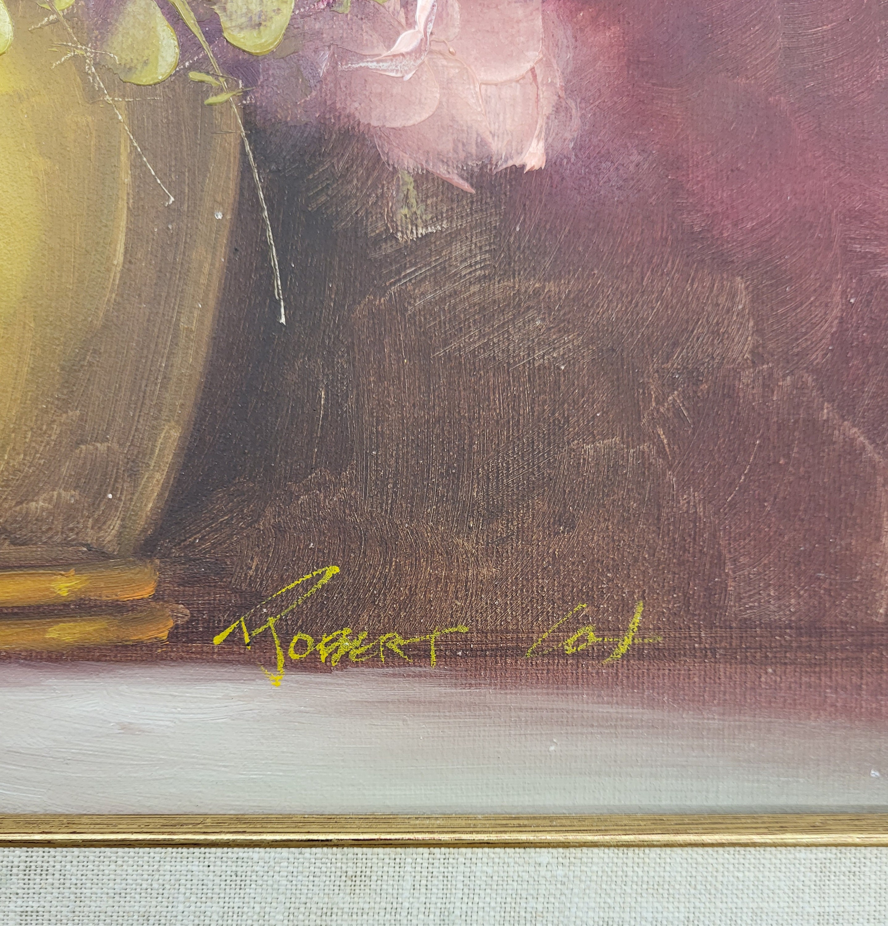 Amazing Piece 1970-1980s Listed American Painter Robert Cox Still