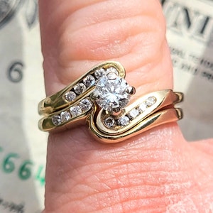 Rare Estate Spectacular 1980s Vintage 14k Yellow Gold Ladies