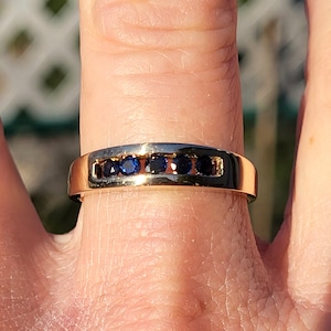 Vintage mens wedding bands deals etsy
