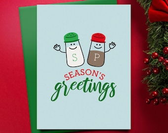 Seasons Greetings - Christmas Pun Card - Printable