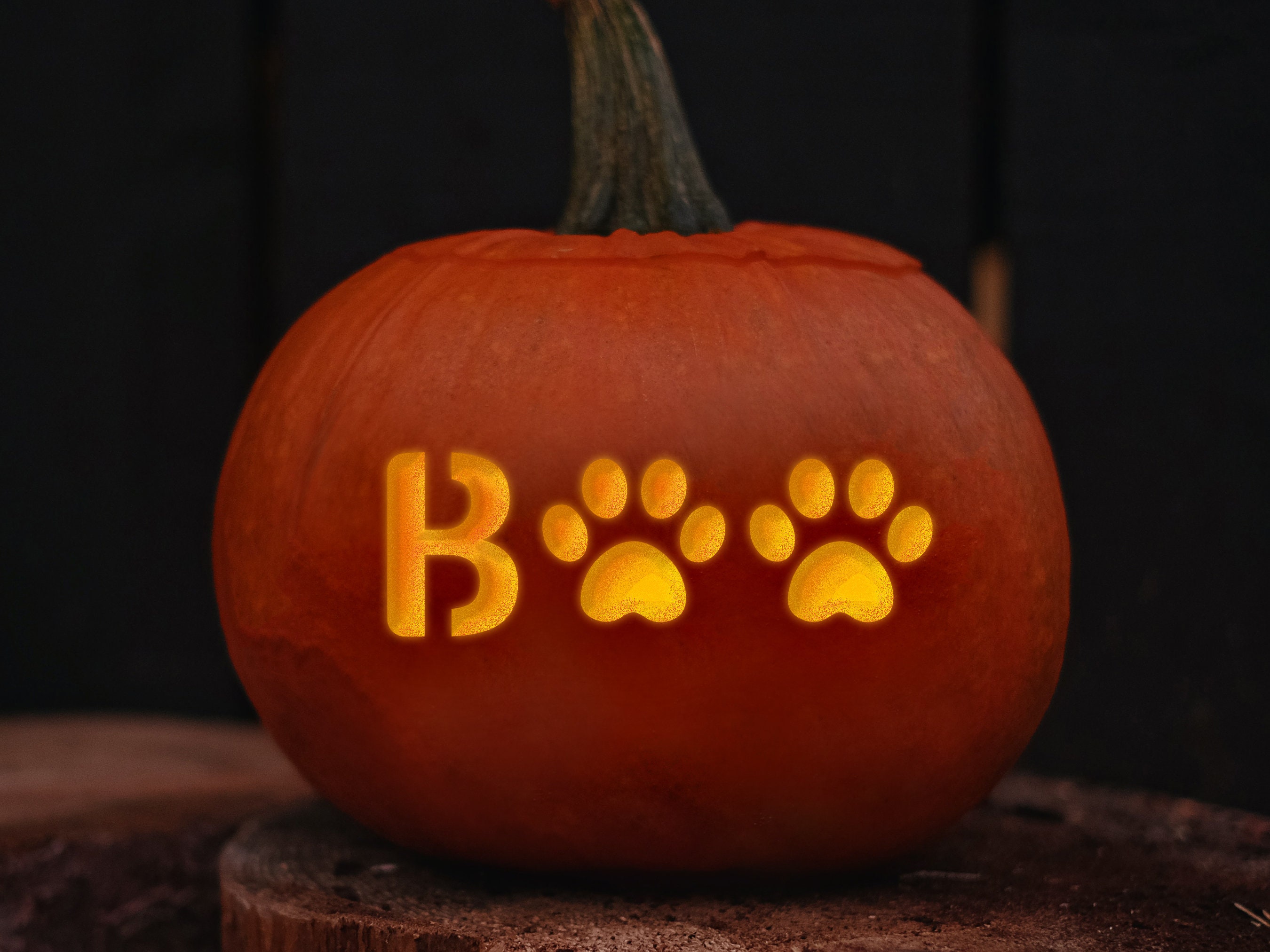 Dog Pumpkin Stencil