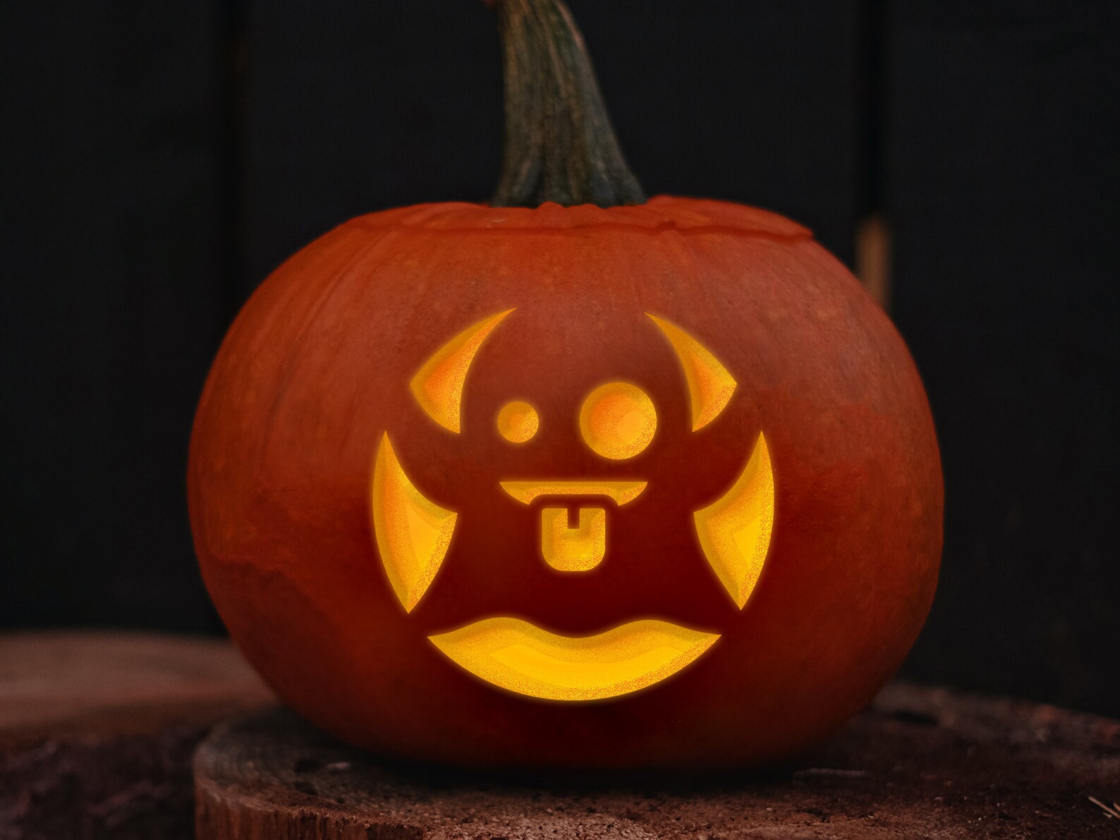 Emoji PRINTABLE Pumpkin Carving Stencil Set Cute Faces - Etsy
