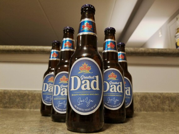 Greatest Dad Printable Beer Label Fathers Day Gift - Etsy