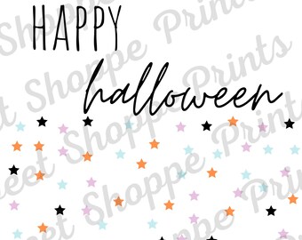 Tarjeta de galletas de 3,5"x5" - Etiqueta de Halloween - Descarga instantánea