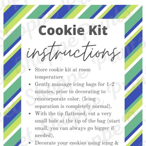 3.5&quot;x5&quot; DIY Cookie Card - DIY Kit Tag - Instant Download
