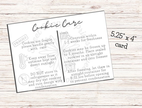 Cookie Care Card