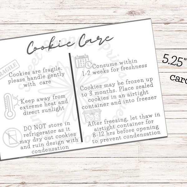 Cookie Care Card