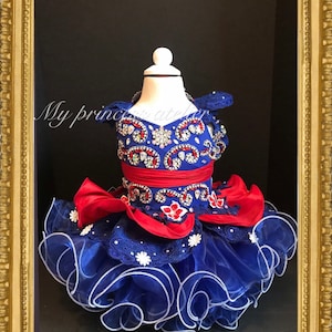 Star spangled dress, Independence Day Dress pageant dress, 4th of July pageant birthday dress, patriotic pageant dress, fourth of July dress