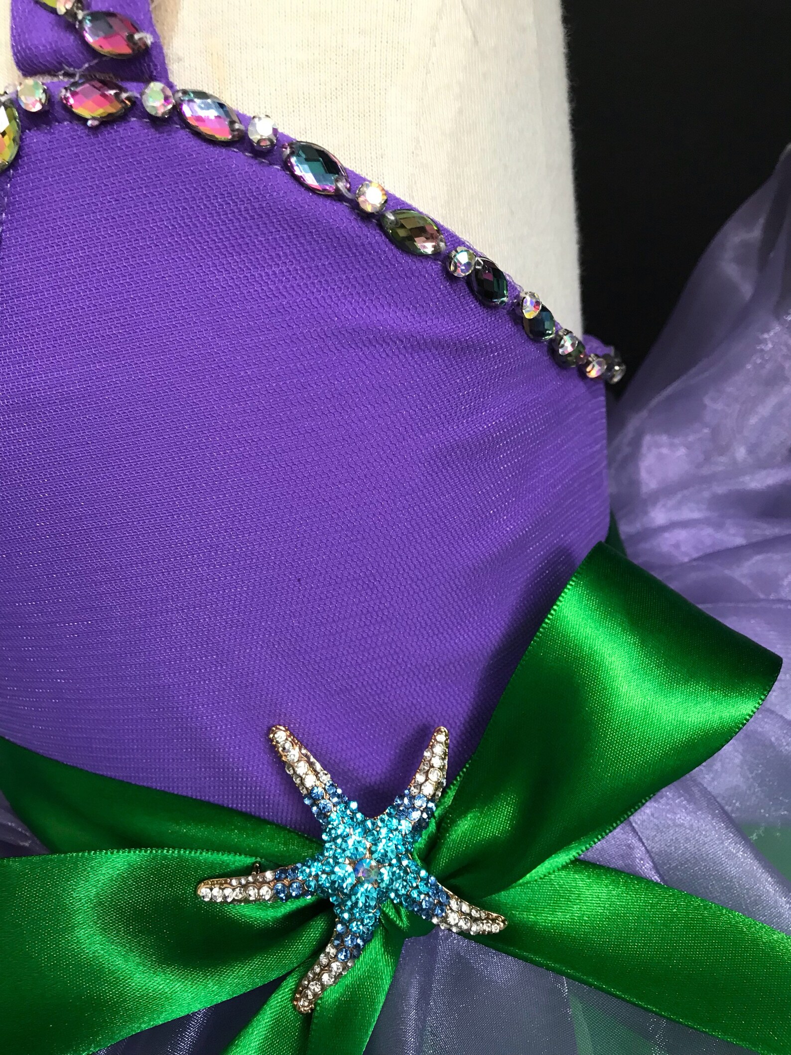 Princess Dress Ariel Inspired Dress Girl Mermaid Dress Etsy