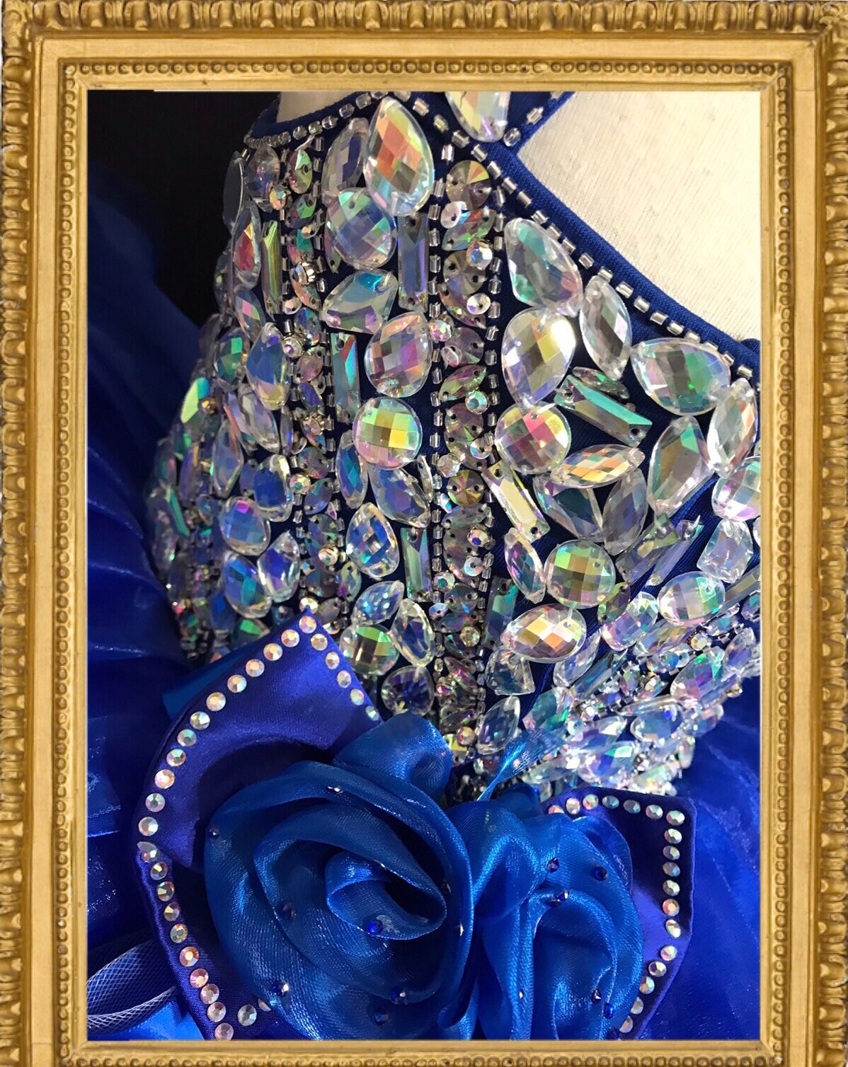 Blue millennium dress/ blue pageant dress/ pagean sparkling | Etsy