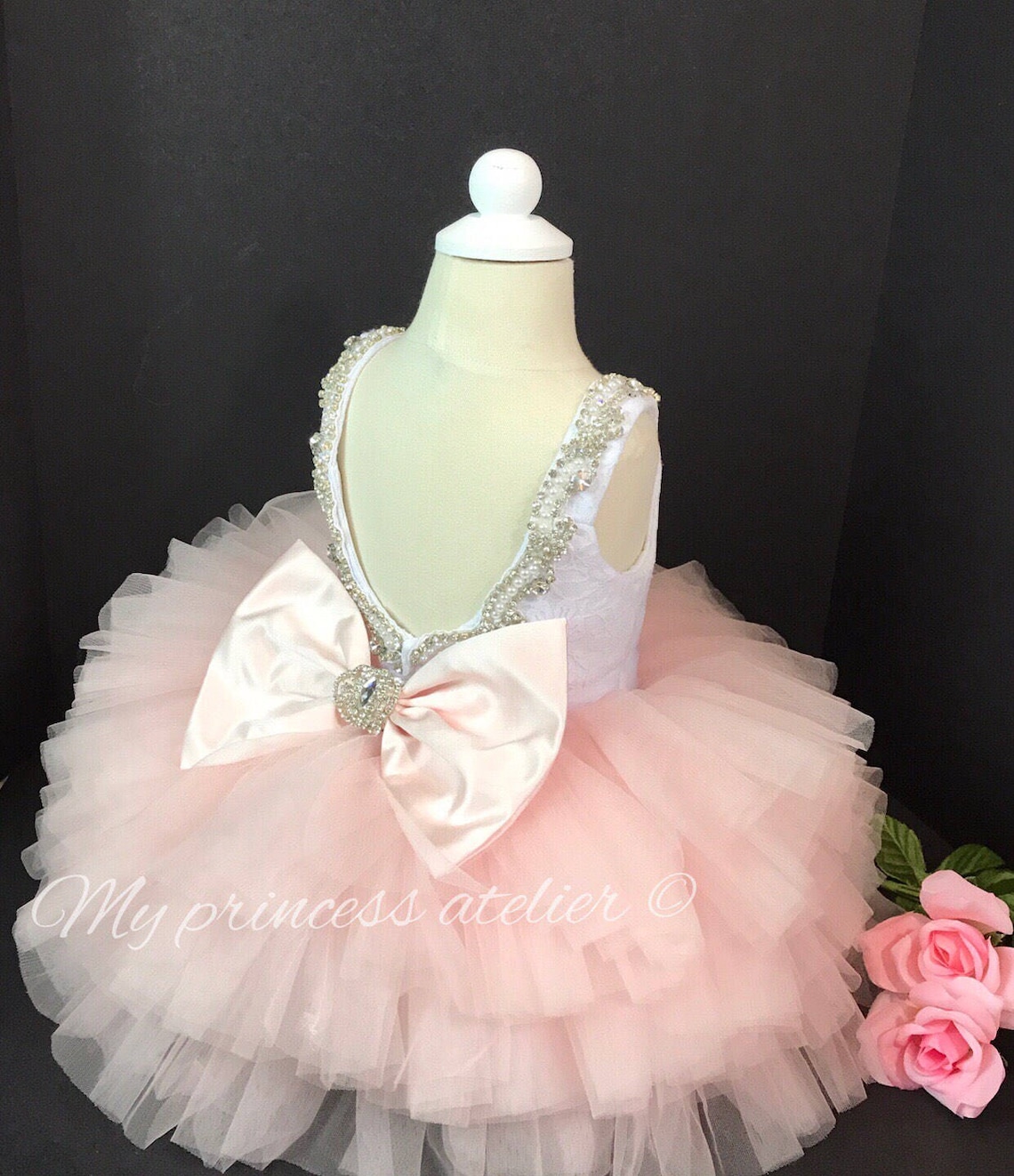 Girls Pink Princess Dresses Girls Birthday Pageant Dresses