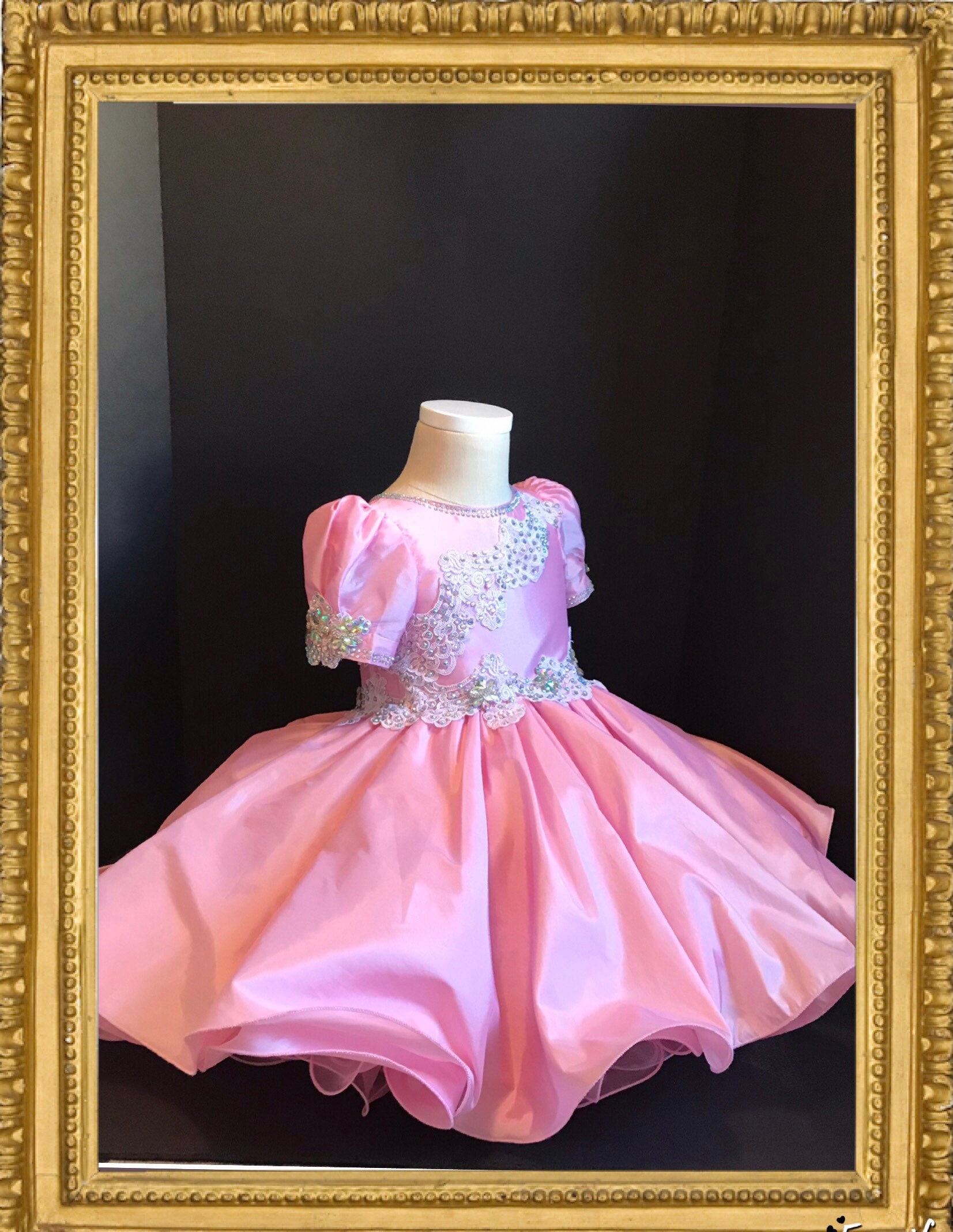 Natural pageant top dresses for toddlers