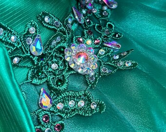 green emerald velvet dress Amazon.com: GZCYL Emerald Green Pageant Dress for Girls Sparkly Girls  Christmas Dress Long Sleeves Flower Girl: Clothing, Shoes & Jewelry