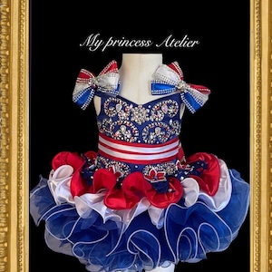 Star spangled dress, Independence Day Dress pageant dress, 4th of July pageant birthday dress, patriotic pageant dress, fourth of July dress