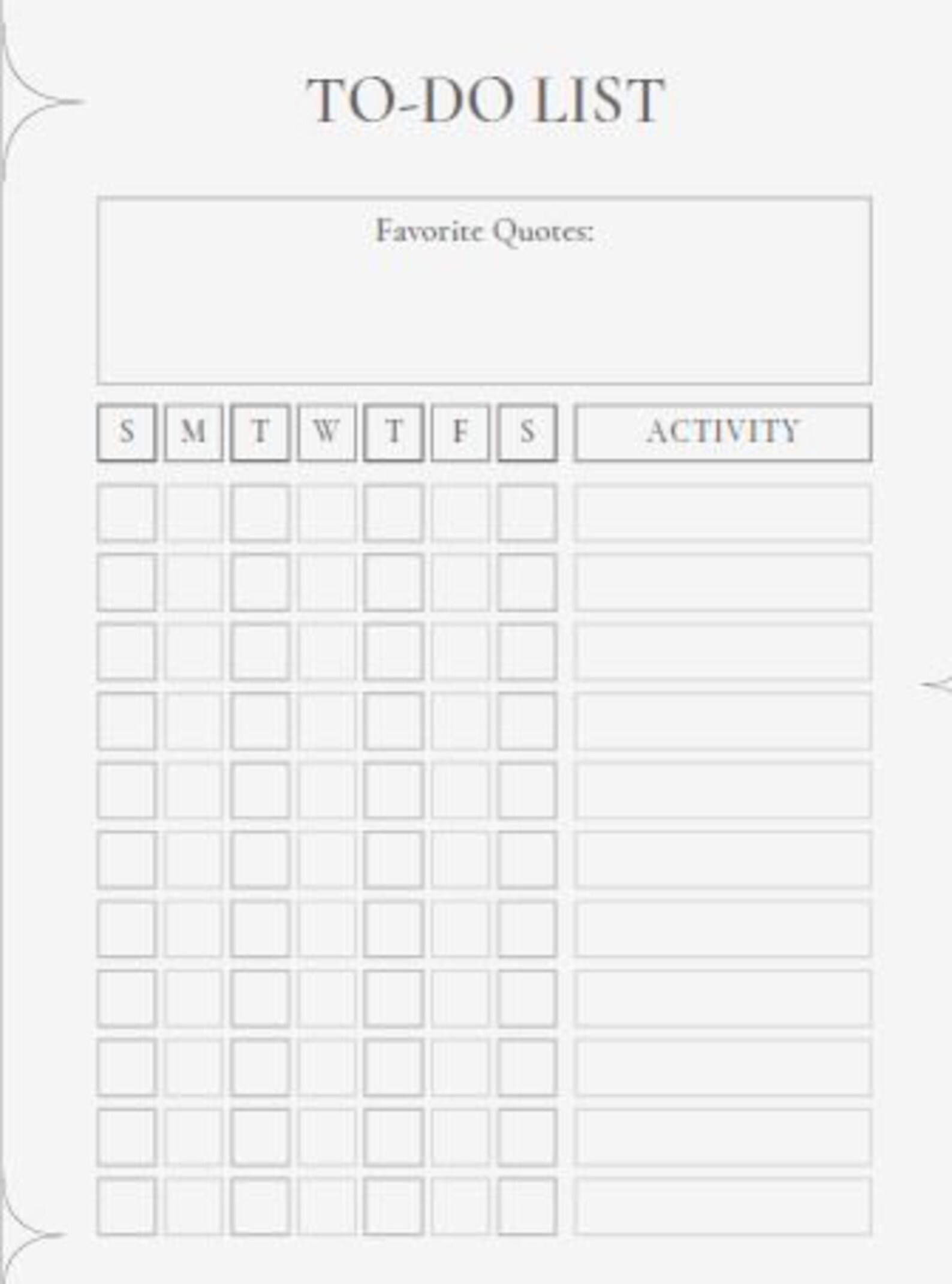 Daily, Weekly, Monthly, To-do Checklist Planner Insert Pages + Notes ...