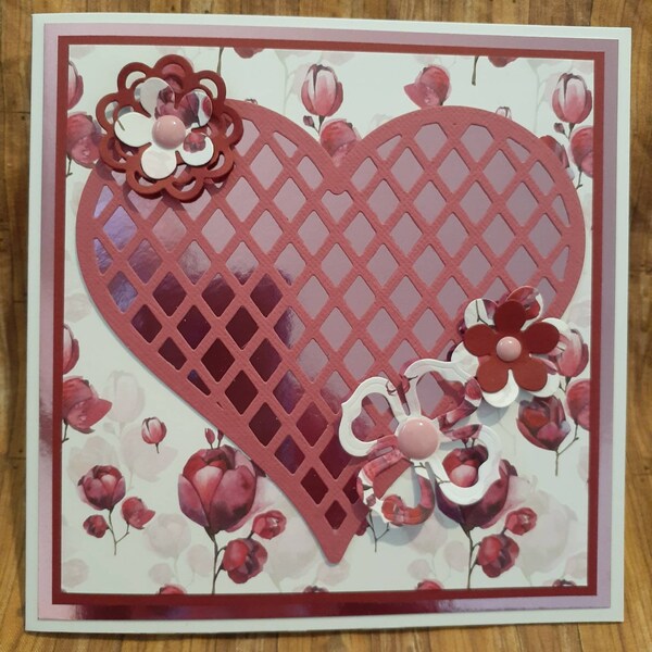 Happy Valentine's Day Fuchsia Heart