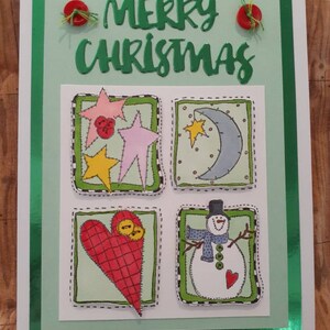 Patches de colcha de Feliz Natal