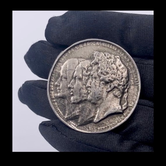 Vintage Duke of Orleans Faux Coin Marriage Commem… - image 2