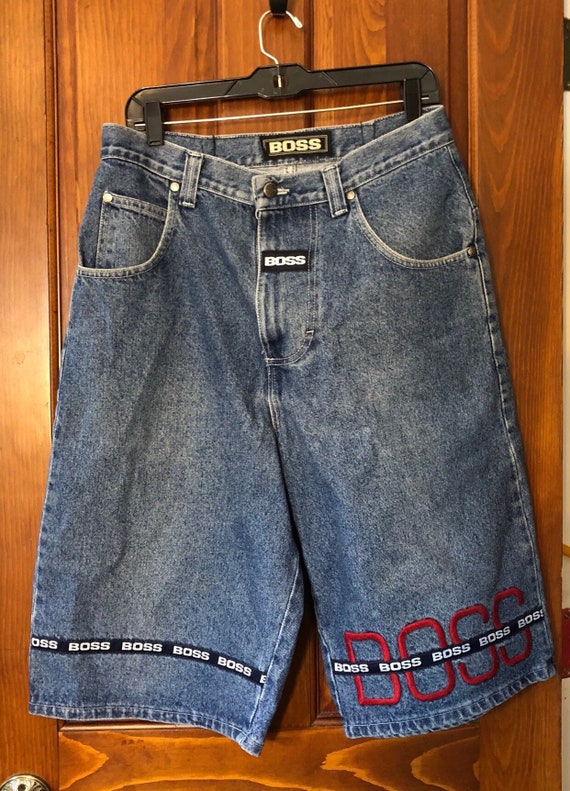 boss jean shorts