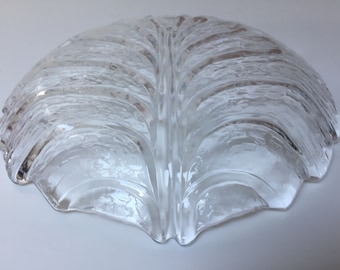 Orrefors Pair of Eden Glass Plates by Lars Hellsten, Sweden