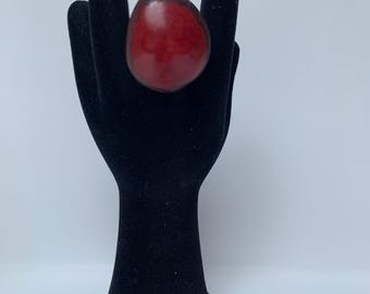Tagua Nut Statement Ring