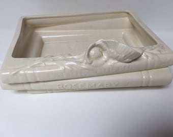 Beswick Book Planter - Shape 1290, designed in 1953 by Albert Hallam and James Hayward for the Elizabethan series