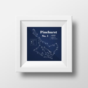 Pinehurst No. 1 Mappa del corso - Download digitale
