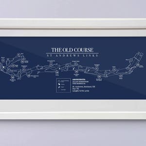 12x24 - St. Andrews Old Course Map - Téléchargement numérique