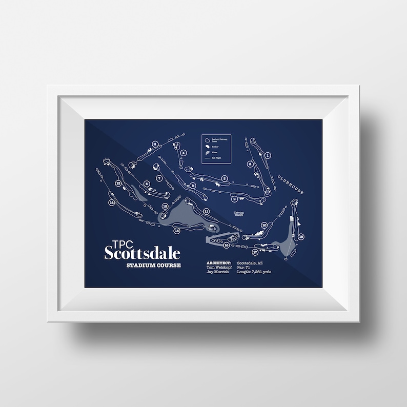 TPC Scottsdale Stadium Course Map Digital Download Etsy TPC Scottsdale Stadium Course Map Digital Download Etsy