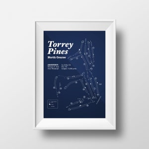 Torrey Pines North Course Map - Digital Download