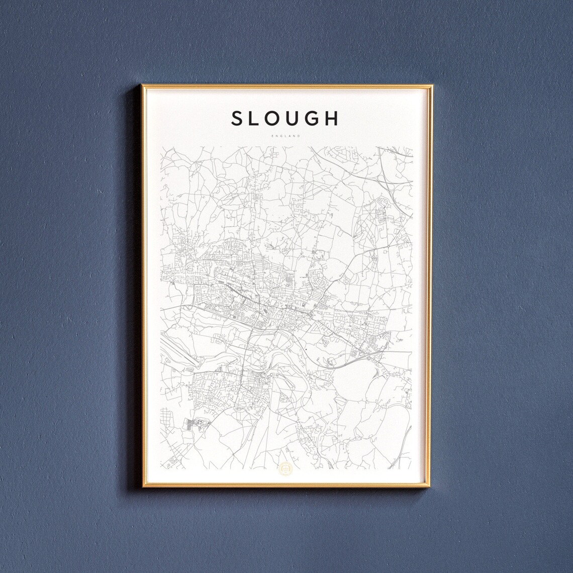 Slough England Slough Map Slough Print Slough Wall Art Etsy UK