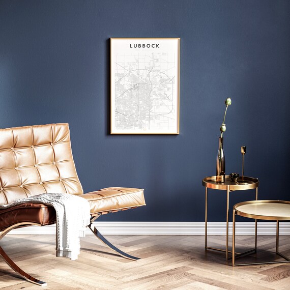 Lubbock Map Print Wall Decor Print Wall Art Poster Map Art Print Lubbock Lubbock Art Lubbock Decor Lubbock Wall Art