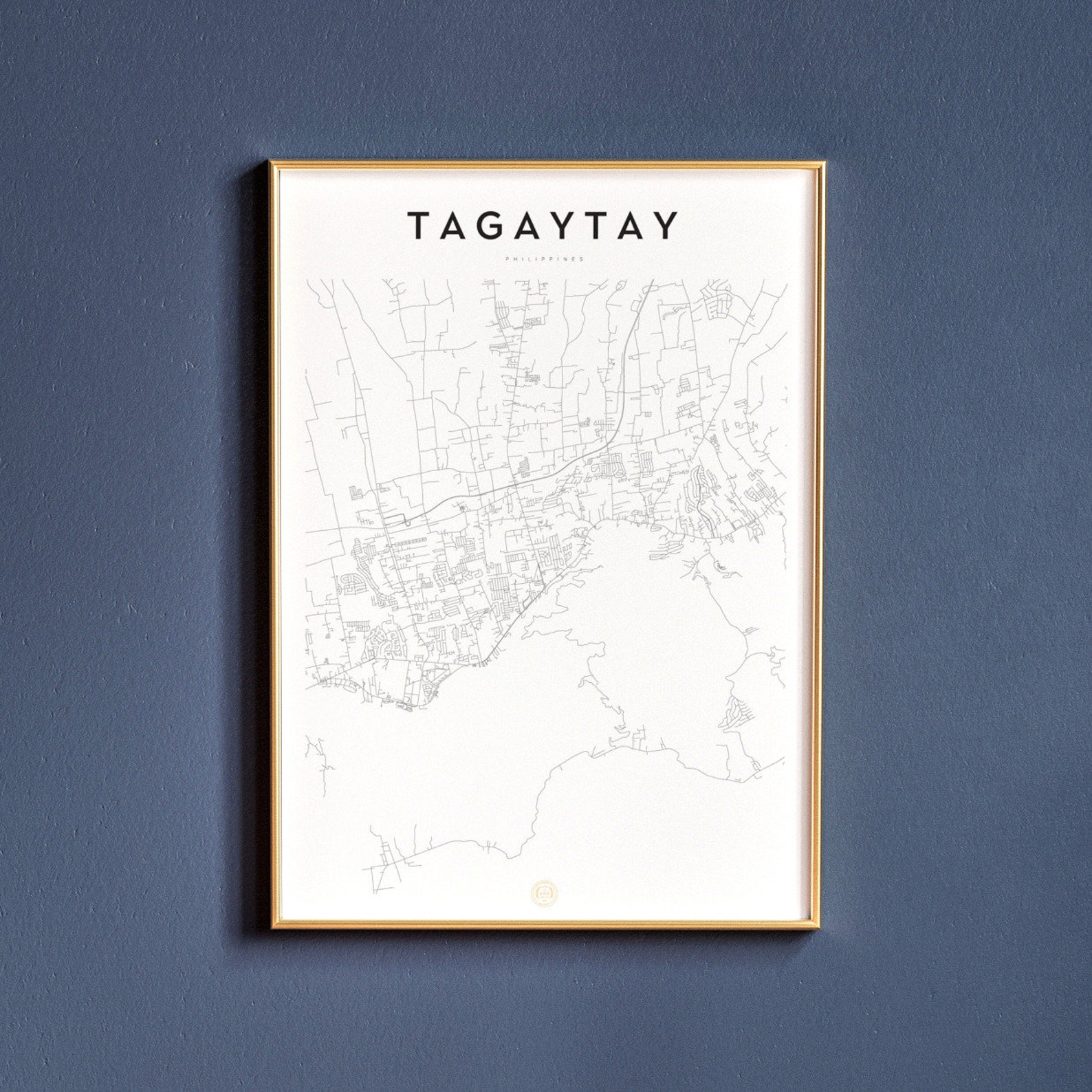 Tagaytay Philippines Tagaytay Map Tagaytay Print Tagaytay | Etsy