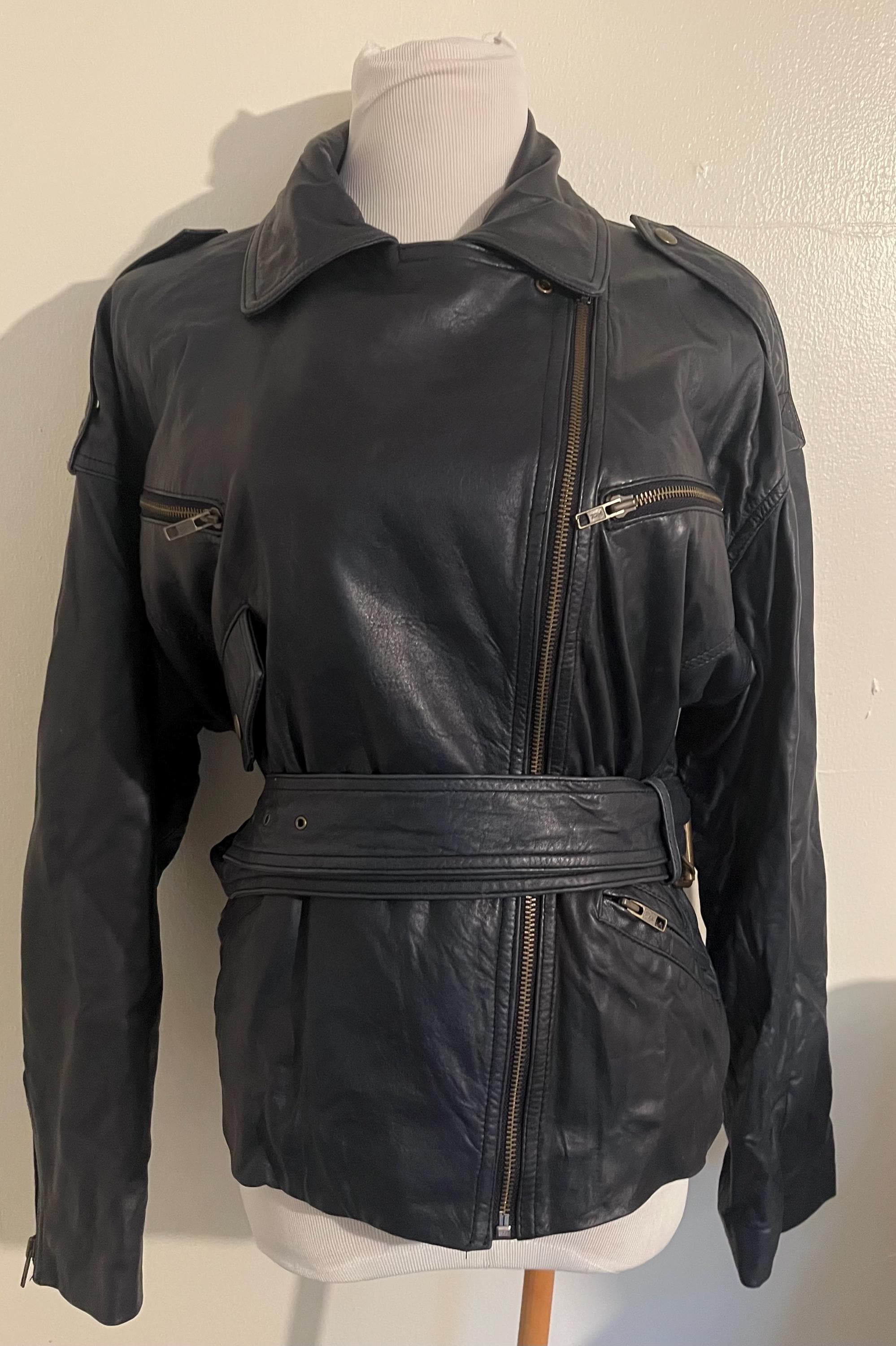 Vintage Dkny Leather Jacket - Etsy