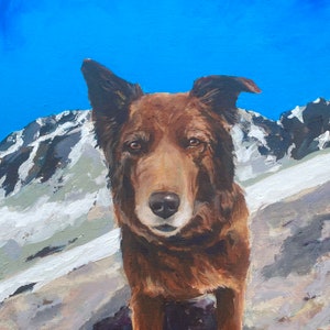 Custom Dog Painting on Canvas