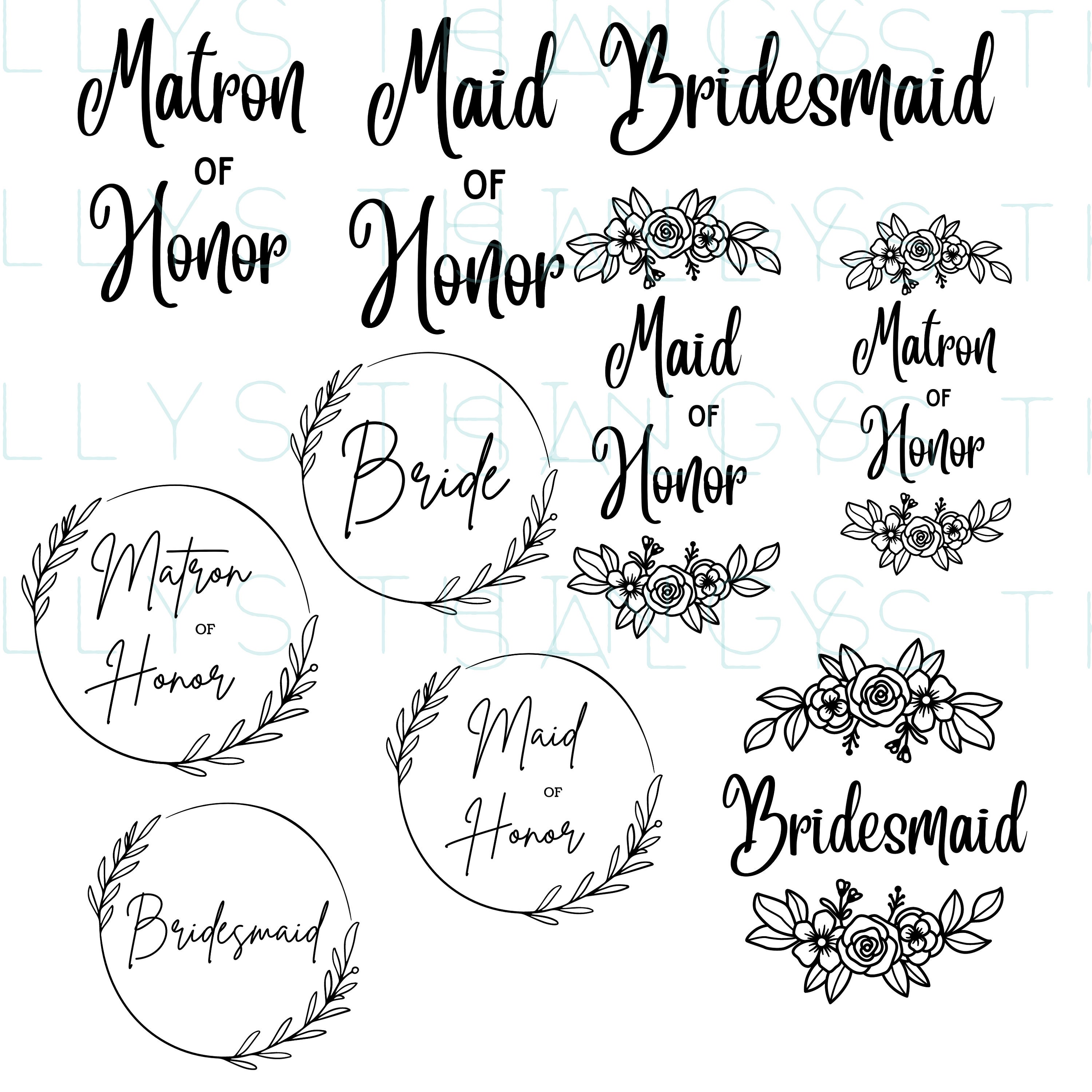 Bachelorette Bridal Party SVG Cricut Files Wedding Party Bundle Instant ...