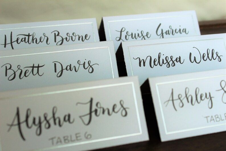 Custom Escort Cards - Etsy