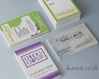 Custom Business Card Design.  Market your business or create a mommy card, appointment card or coupon.