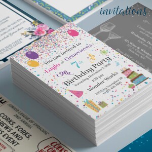 Custom Invitation Design | Birthday | Event | Wedding | Holiday |  Baby Shower | Bridal Shower| Digital File | Print Your Own