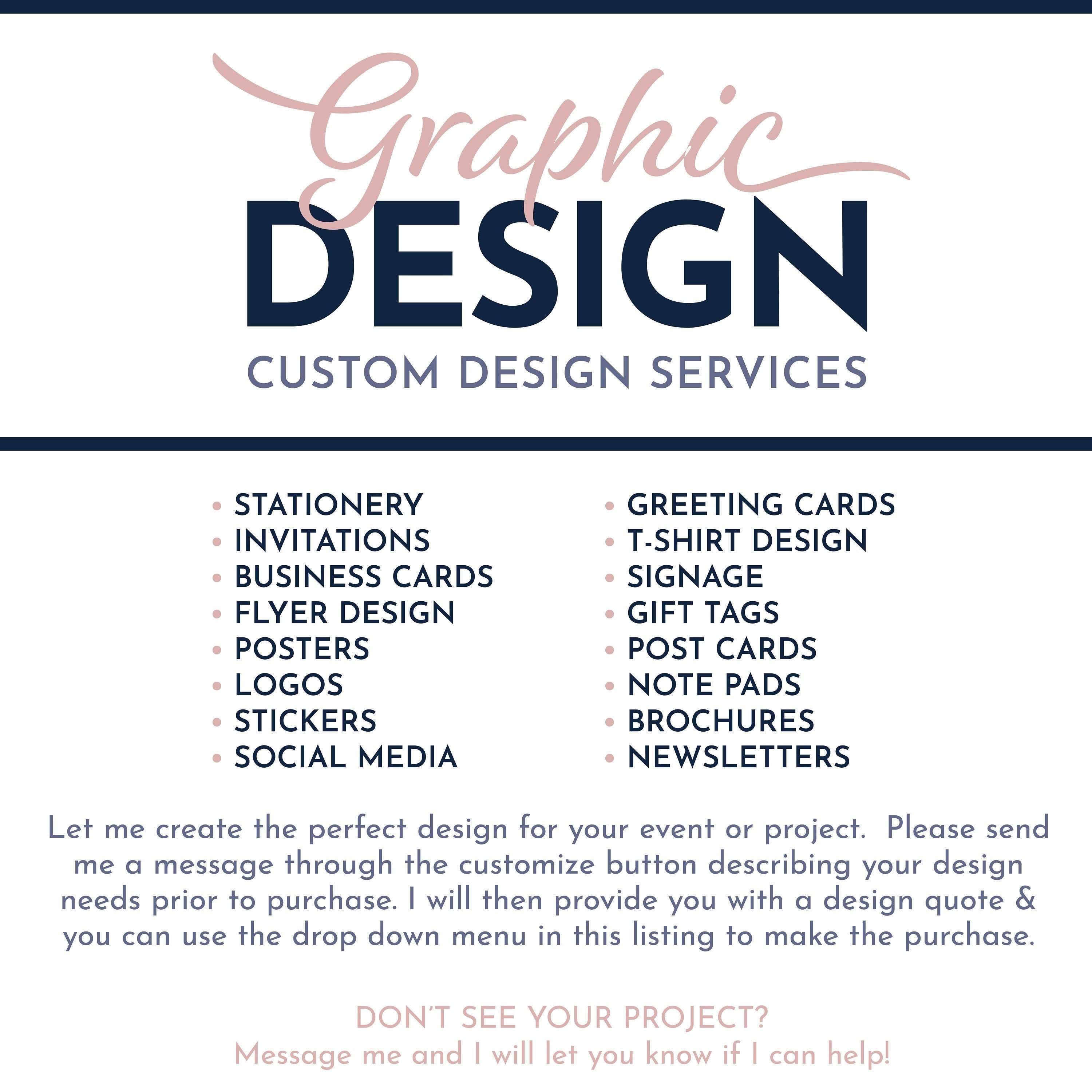 Graphic Design Services Custom Project Design Digital Files Unique