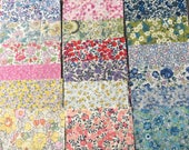 30 x Liberty of London 4.5 inch squares for patchwork quilts and crafts