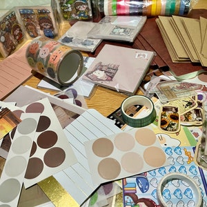 Mini Stationary Kit | grab bag | sticker grab bag | stationery supplies pen pal kit | journal supplies | stationery | memo sheets |