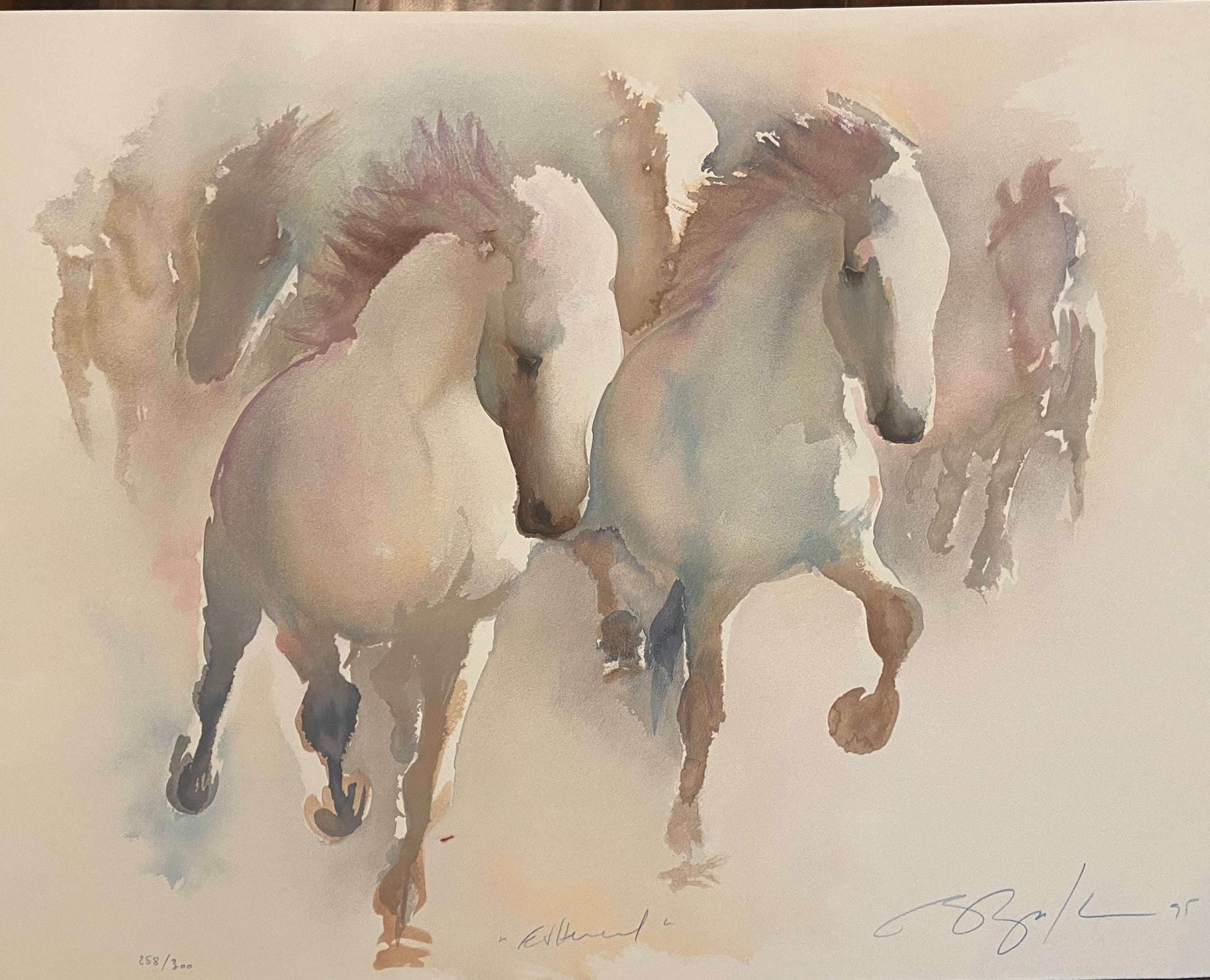 Beatrice Bulteau Hand Signed Lithograph 