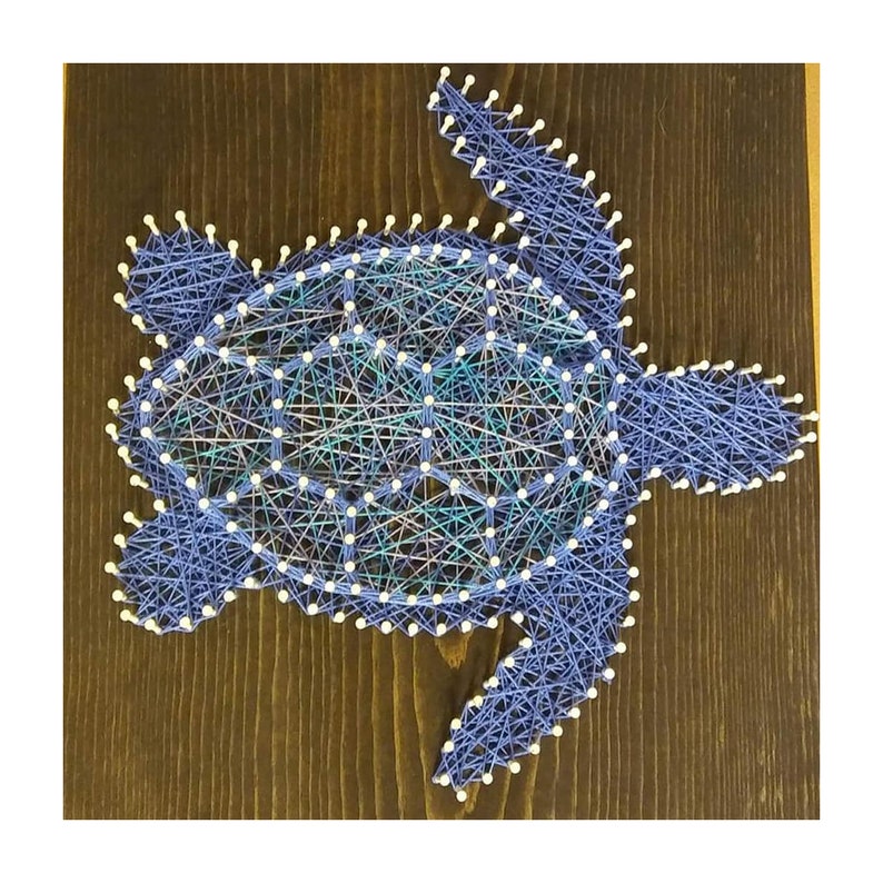 Sea Turtle SVG Digital Download String Art Template PDF Zip File 